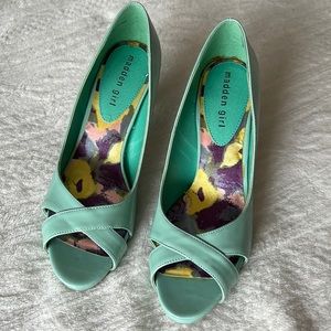 Madden Girl mint heels